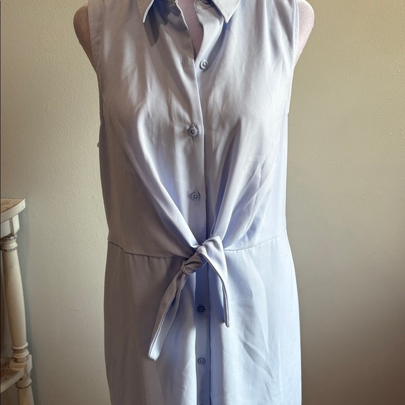 [Nine West] Lavender Button-Front Dress - Size Large - Picture 2 of 5